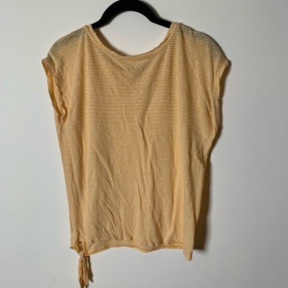Loft Marigold Yellow Striped Tee Extra Small - Picture 5 of 6